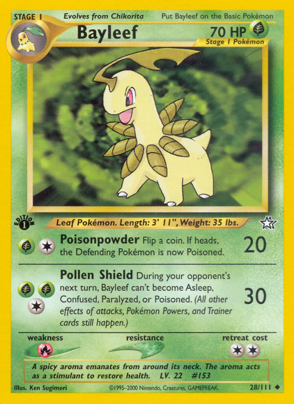 Bayleef (28/111) [Neo Genesis 1st Edition] | Gear Gaming Bentonville