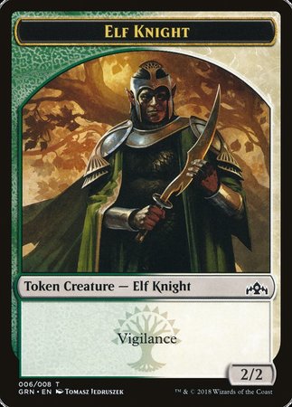 Elf Knight Token [Guilds of Ravnica] | Gear Gaming Bentonville