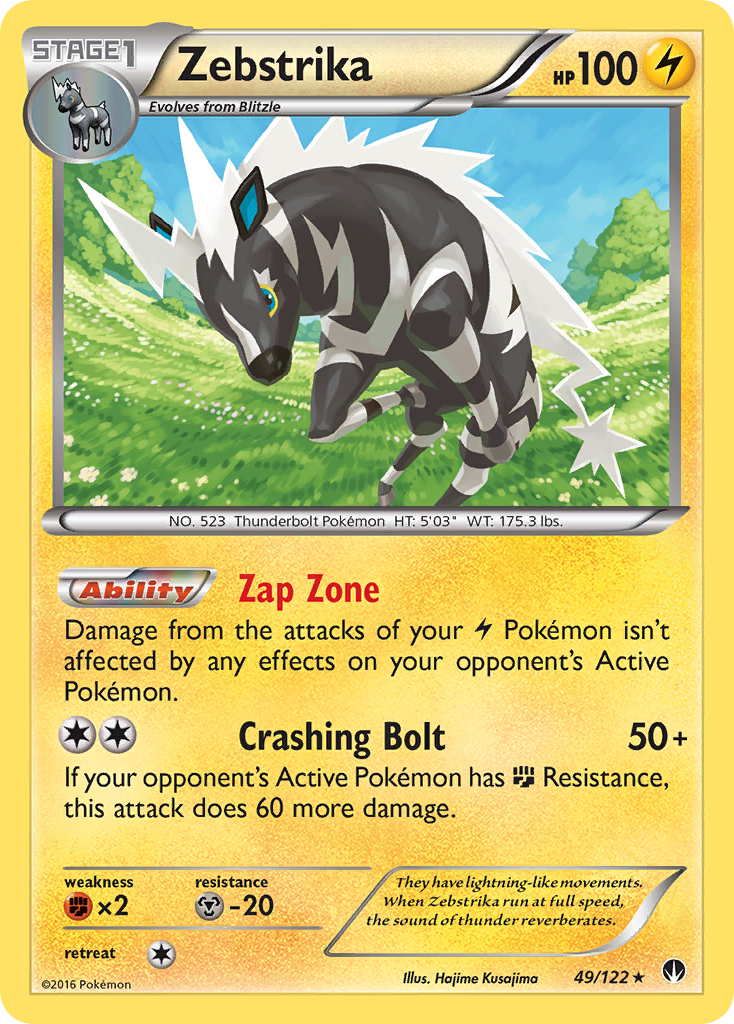 Zebstrika (49/122) [XY: BREAKpoint] | Gear Gaming Bentonville