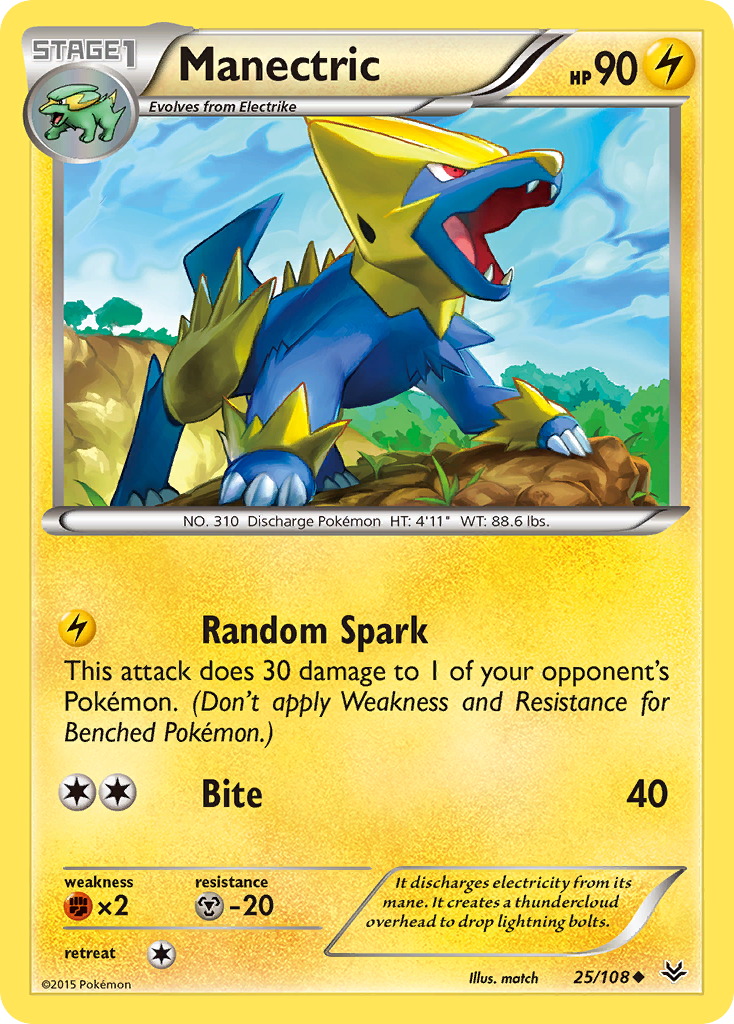 Manectric (25/108) [XY: Roaring Skies] | Gear Gaming Bentonville