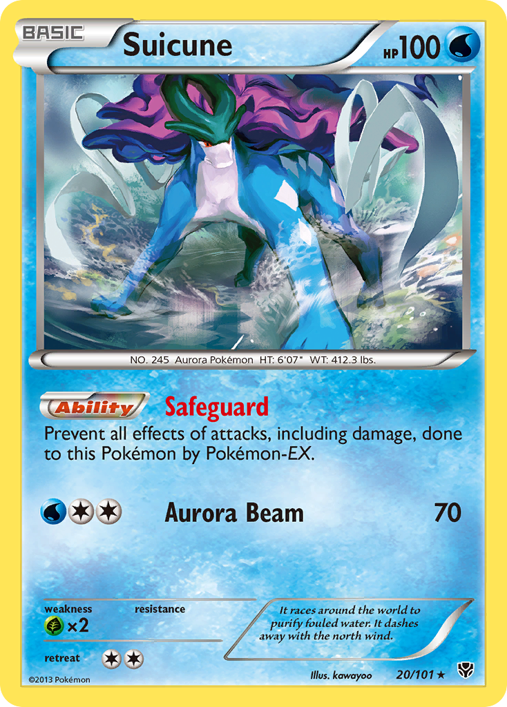 Suicune (20/101) [Black & White: Plasma Blast] | Gear Gaming Bentonville