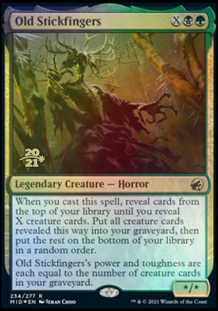 Old Stickfingers [Innistrad: Midnight Hunt Prerelease Promos] | Gear Gaming Bentonville