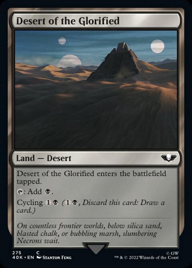 Desert of the Glorified (Surge Foil) [Universes Beyond: Warhammer 40,000] | Gear Gaming Bentonville