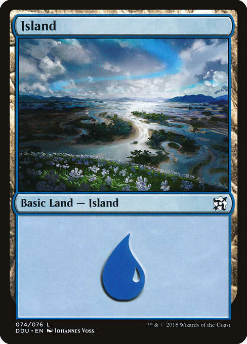 Island (74) [Duel Decks: Elves vs. Inventors] | Gear Gaming Bentonville