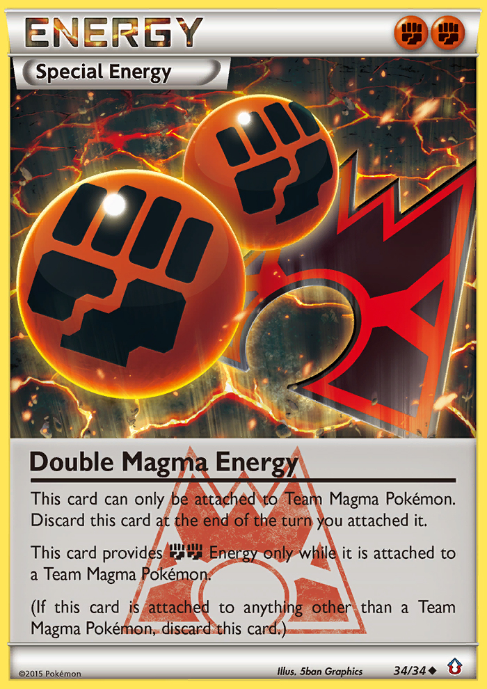 Double Magma Energy (34/34) [XY: Double Crisis] | Gear Gaming Bentonville