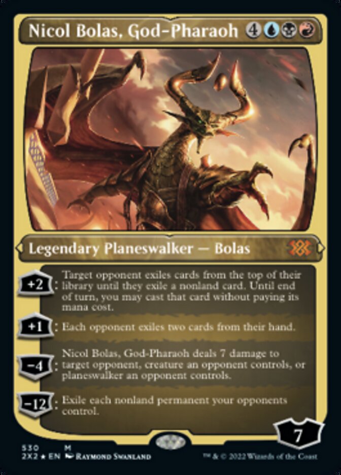 Nicol Bolas, God-Pharaoh (Foil Etched) [Double Masters 2022] | Gear Gaming Bentonville