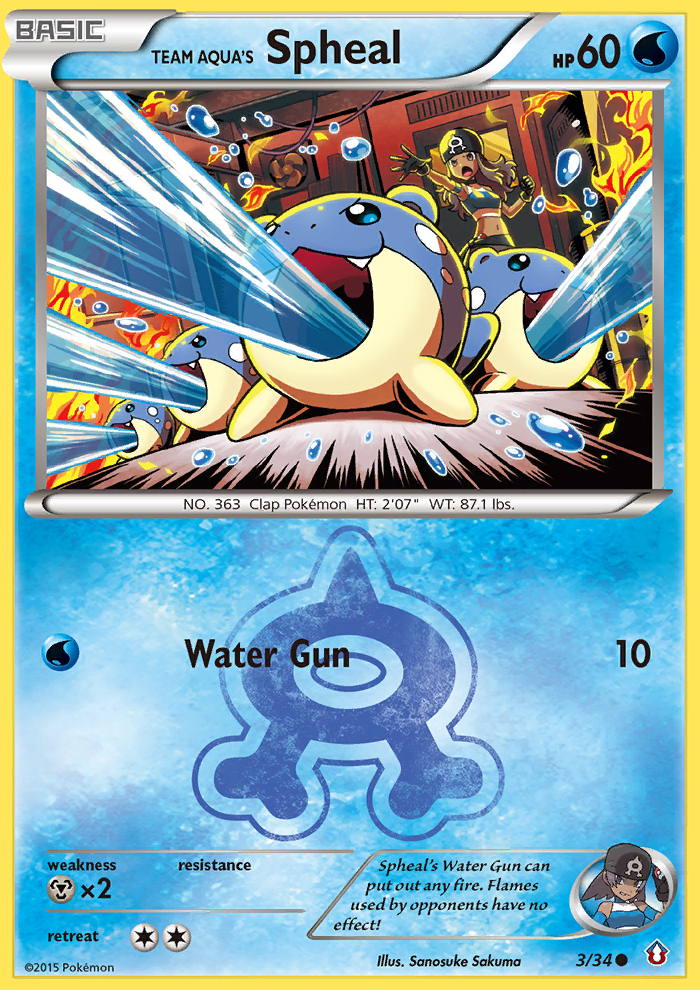 Team Aqua's Spheal (3/34) [XY: Double Crisis] | Gear Gaming Bentonville