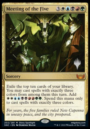 Meeting of the Five (Promo Pack) [Streets of New Capenna Promos] | Gear Gaming Bentonville