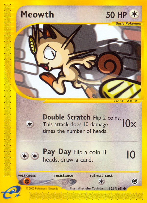 Meowth (121/165) [Expedition: Base Set] | Gear Gaming Bentonville