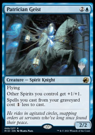 Patrician Geist (Promo Pack) [Innistrad: Midnight Hunt Promos] | Gear Gaming Bentonville