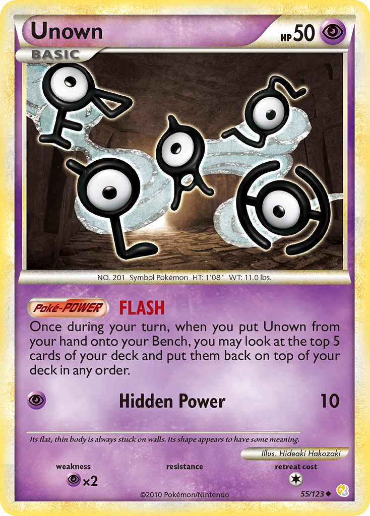 Unown (55/123) [HeartGold & SoulSilver: Base Set] | Gear Gaming Bentonville