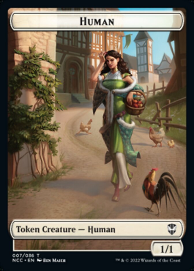 Eldrazi Spawn // Human Double-sided Token [Streets of New Capenna Commander Tokens] | Gear Gaming Bentonville