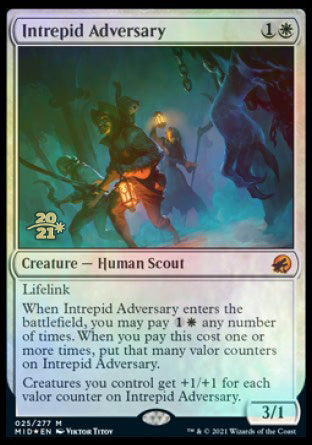 Intrepid Adversary [Innistrad: Midnight Hunt Prerelease Promos] | Gear Gaming Bentonville