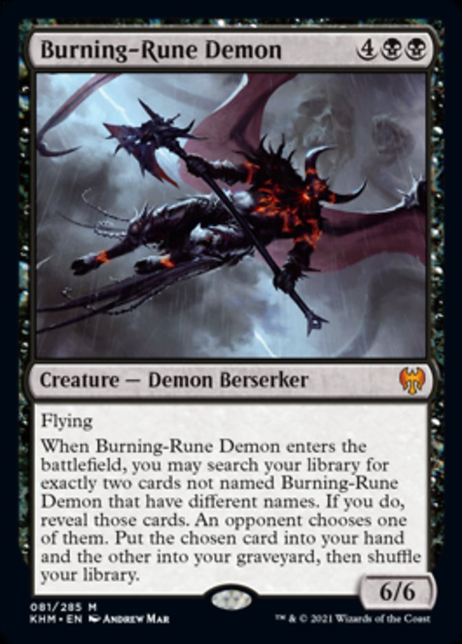 Burning-Rune Demon [Kaldheim] | Gear Gaming Bentonville