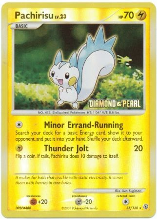 Pachirisu (35/130) [Burger King Promos: 2008 Collection] | Gear Gaming Bentonville