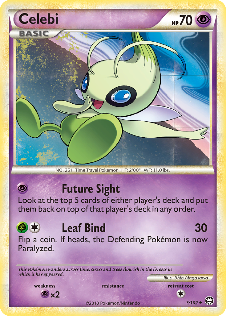 Celebi (3/102) [HeartGold & SoulSilver: Triumphant] | Gear Gaming Bentonville