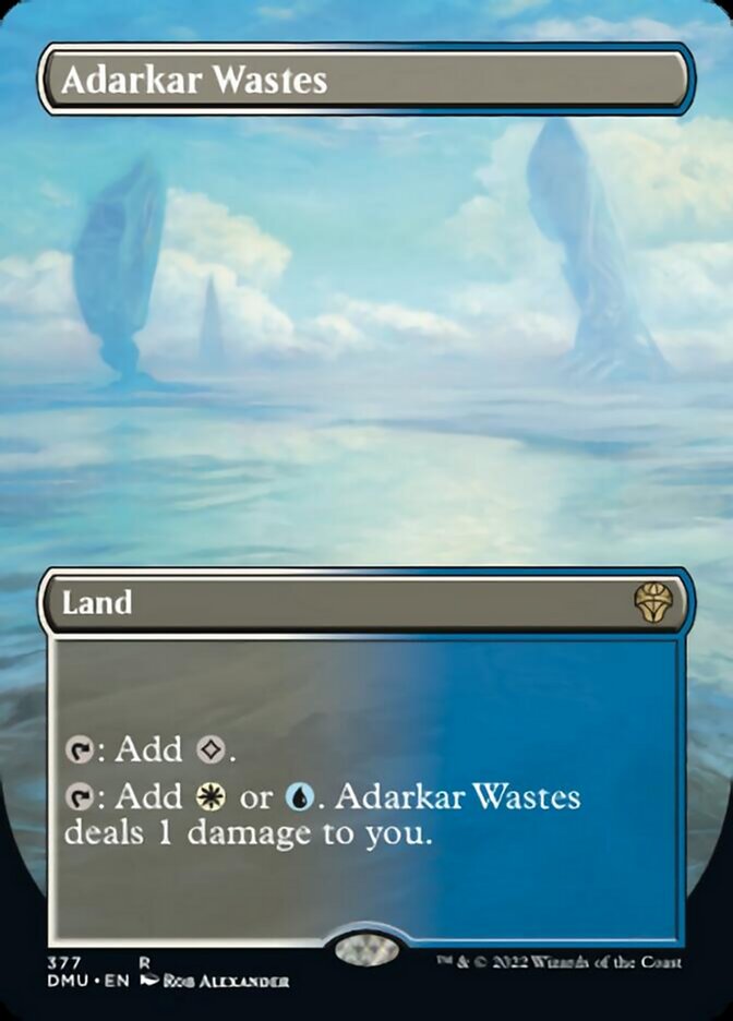 Adarkar Wastes (Borderless Alternate Art) [Dominaria United] | Gear Gaming Bentonville