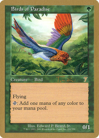 Birds of Paradise - 2001 Jan Tomcani (7ED) [World Championship Decks] | Gear Gaming Bentonville