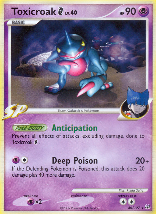 Toxicroak G (40/127) [Platinum: Base Set] | Gear Gaming Bentonville