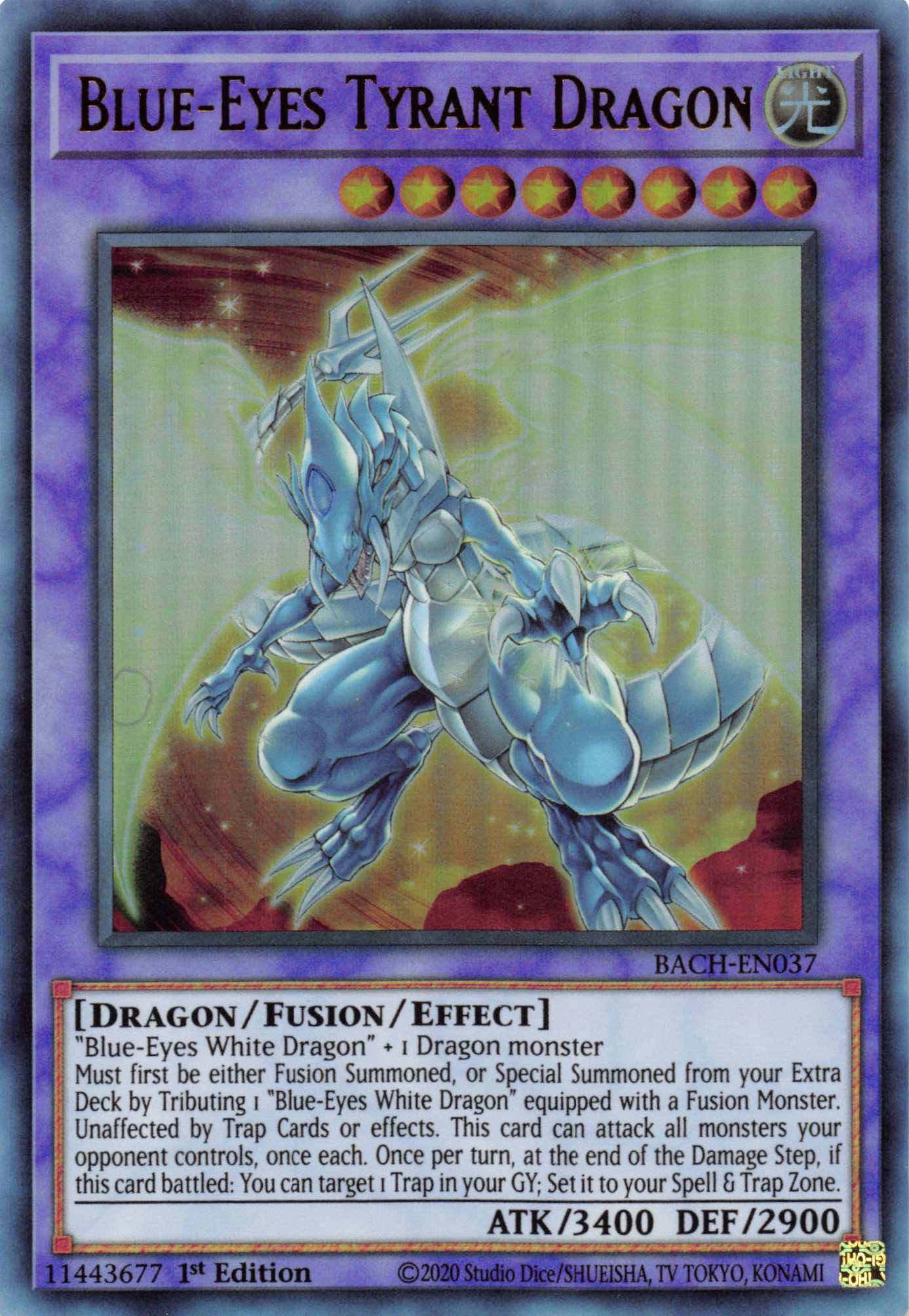 Blue-Eyes Tyrant Dragon [BACH-EN037] Ultra Rare | Gear Gaming Bentonville