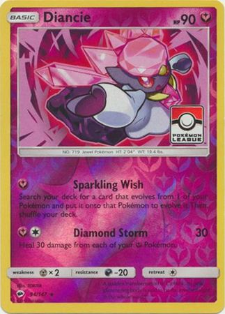 Diancie (94/147) (League Promo) [Sun & Moon: Burning Shadows] | Gear Gaming Bentonville