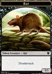 Rat (003) // Cat (001) Double-sided Token [Commander 2017 Tokens] | Gear Gaming Bentonville