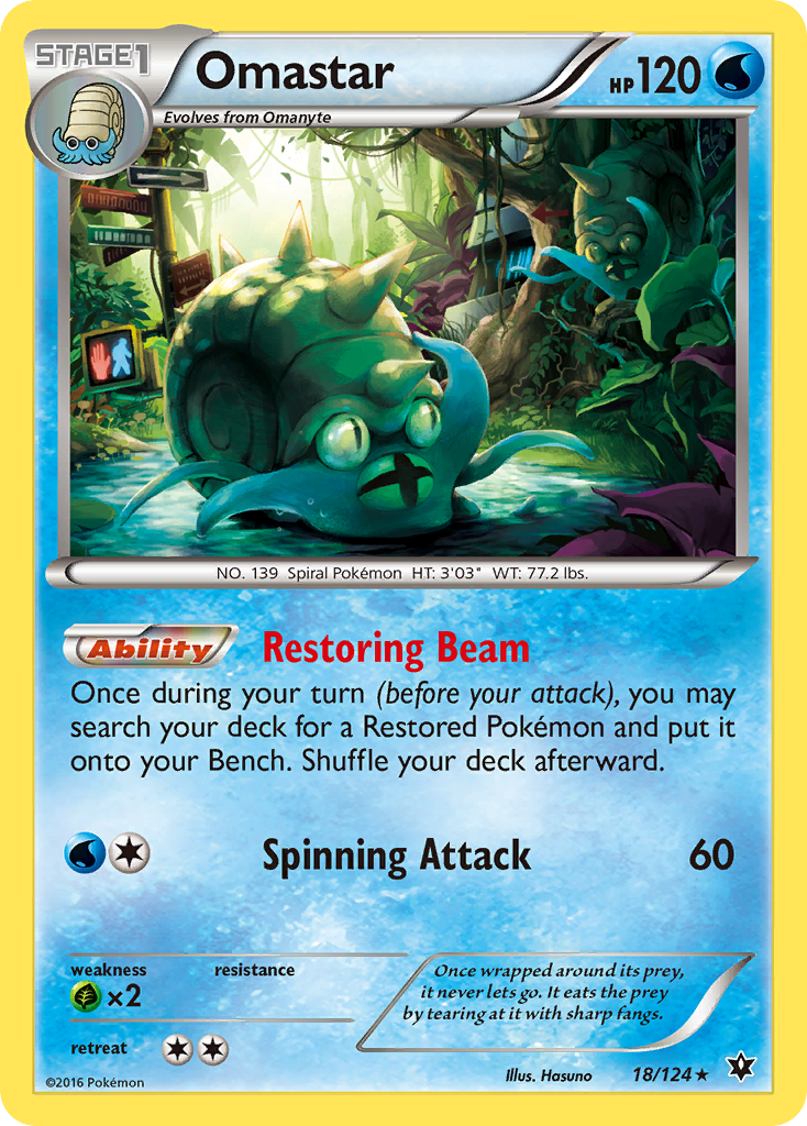 Omastar (18/124) [XY: Fates Collide] | Gear Gaming Bentonville