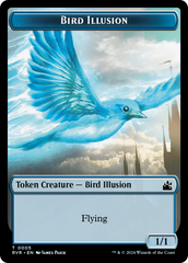 Elf Knight // Bird Illusion Double-Sided Token [Ravnica Remastered Tokens] | Gear Gaming Bentonville