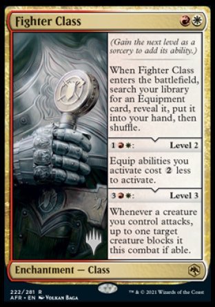 Fighter Class (Promo Pack) [Dungeons & Dragons: Adventures in the Forgotten Realms Promos] | Gear Gaming Bentonville