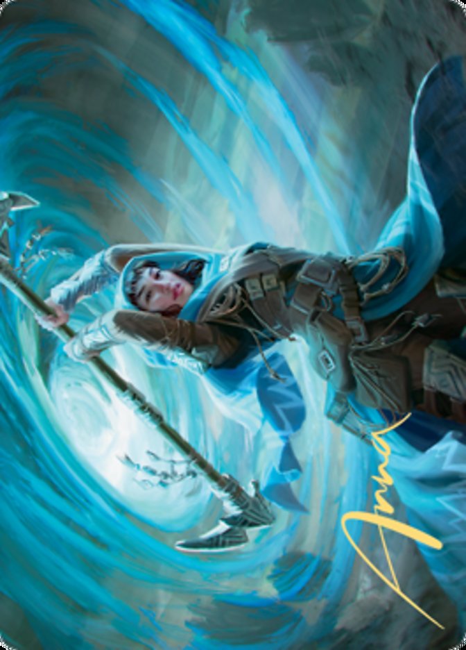 Sea Gate Stormcaller Art Card (Gold-Stamped Signature) [Zendikar Rising Art Series] | Gear Gaming Bentonville