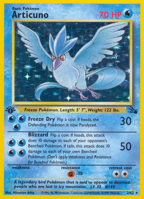 Articuno (2/62) [Fossil 1st Edition] | Gear Gaming Bentonville