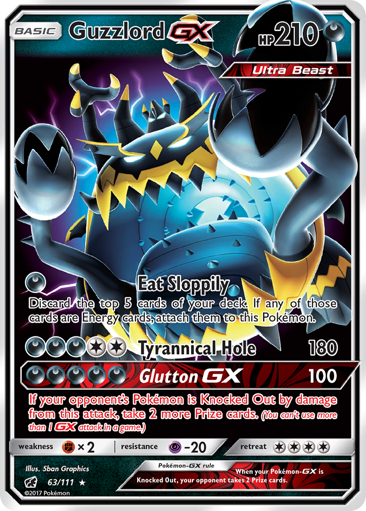 Guzzlord GX (63/111) [Sun & Moon: Crimson Invasion] | Gear Gaming Bentonville