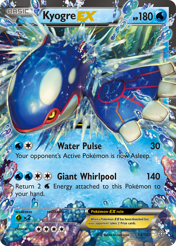 Kyogre EX (54/160) [XY: Primal Clash] | Gear Gaming Bentonville