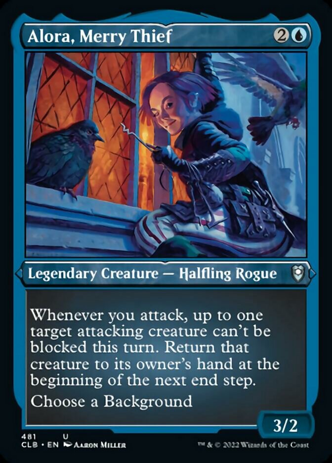 Alora, Merry Thief (Foil Etched) [Commander Legends: Battle for Baldur's Gate] | Gear Gaming Bentonville