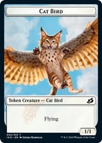 Cat Bird // Human Soldier (004) Double-sided Token [Ikoria: Lair of Behemoths Tokens] | Gear Gaming Bentonville