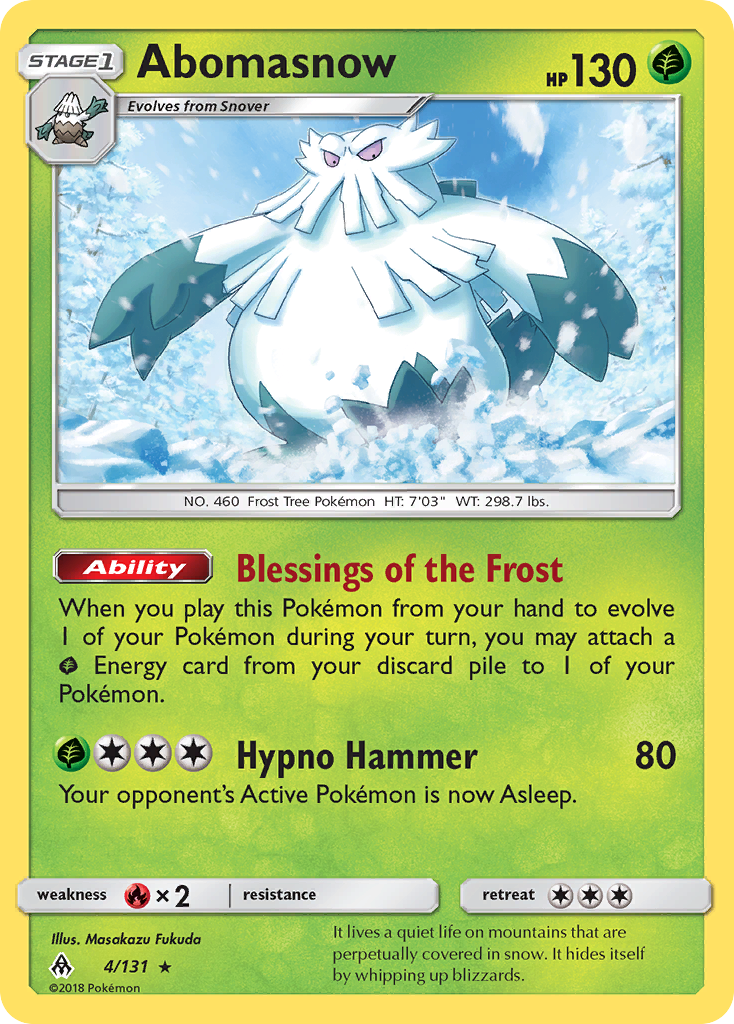 Abomasnow (4/131) [Sun & Moon: Forbidden Light] | Gear Gaming Bentonville