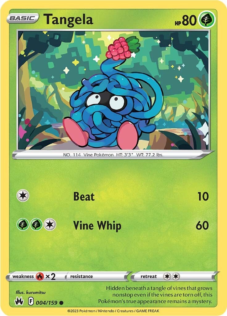 Tangela (004/159) [Sword & Shield: Crown Zenith] | Gear Gaming Bentonville