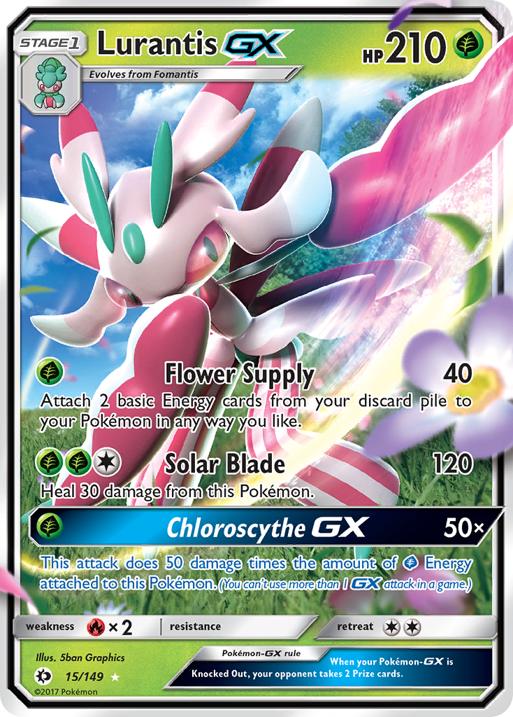 Lurantis GX (15/149) [Sun & Moon: Base Set] | Gear Gaming Bentonville