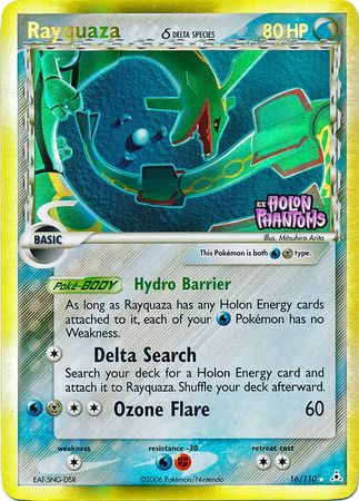 Rayquaza (16/110) (Delta Species) (Stamped) [EX: Holon Phantoms] | Gear Gaming Bentonville