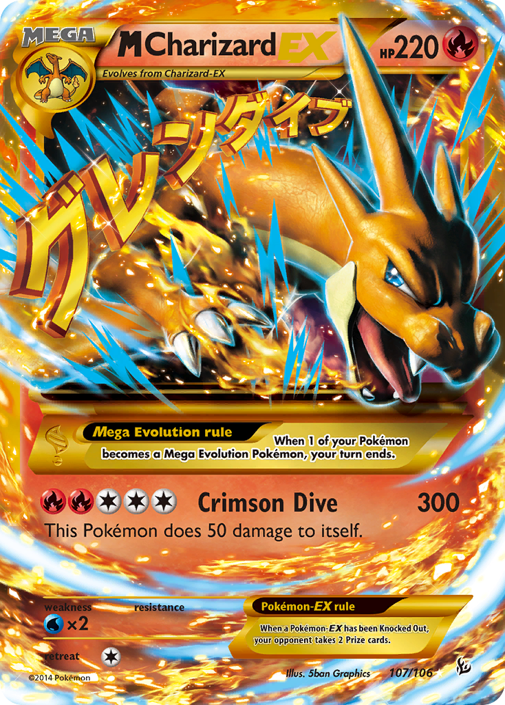 M Charizard EX (107/106) [XY: Flashfire] | Gear Gaming Bentonville