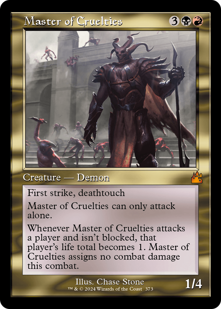 Master of Cruelties (Retro Frame) [Ravnica Remastered] | Gear Gaming Bentonville