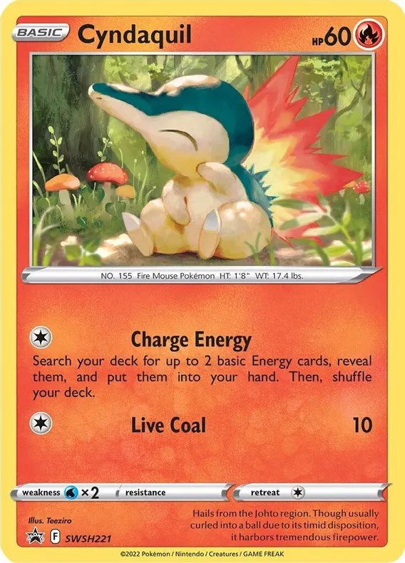 Cyndaquil (SWSH221) (Cosmos Holo) [Sword & Shield: Black Star Promos] | Gear Gaming Bentonville