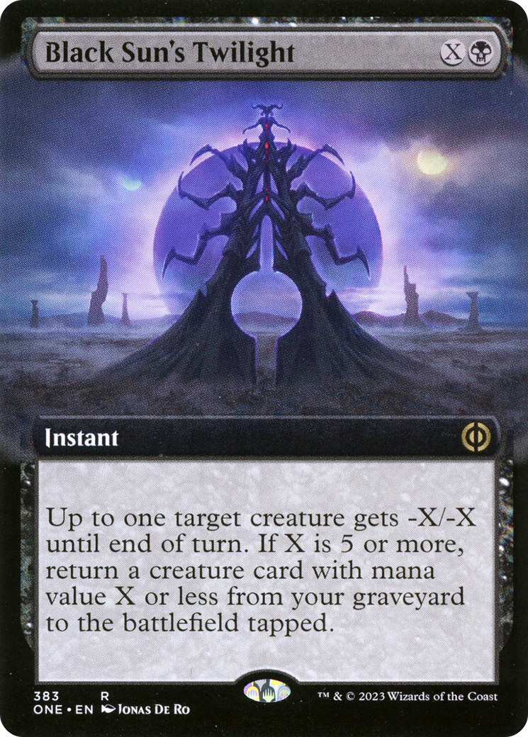 Black Sun's Twilight (Extended Art) [Phyrexia: All Will Be One] | Gear Gaming Bentonville