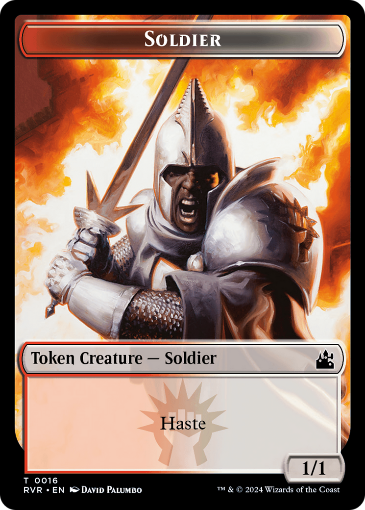 Goblin (0008) // Soldier Double-Sided Token [Ravnica Remastered Tokens] | Gear Gaming Bentonville