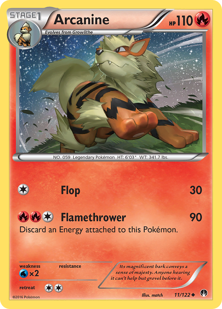 Arcanine (11/122) [XY: BREAKpoint] | Gear Gaming Bentonville