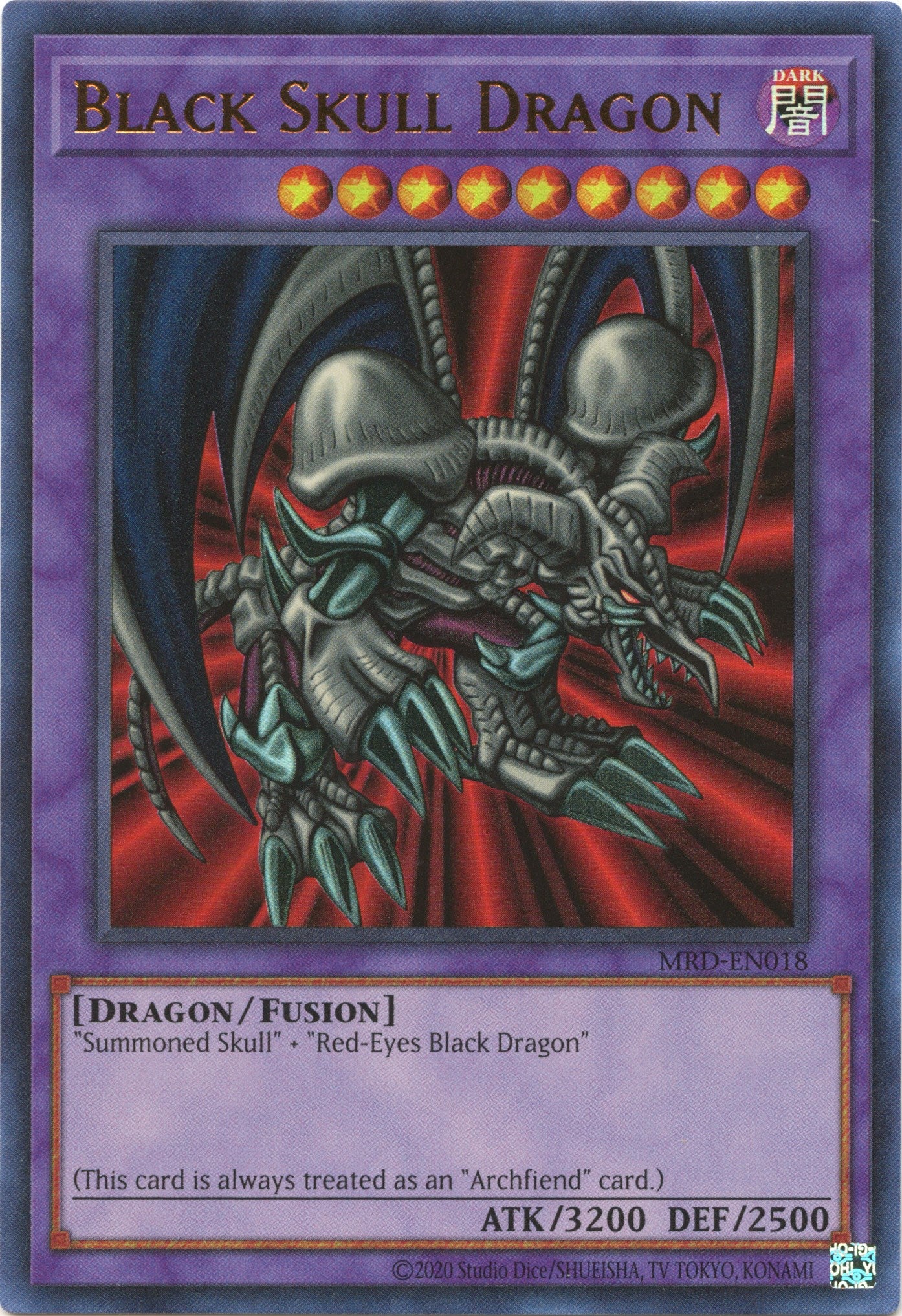 Black Skull Dragon (25th Anniversary) [MRD-EN018] Ultra Rare | Gear Gaming Bentonville