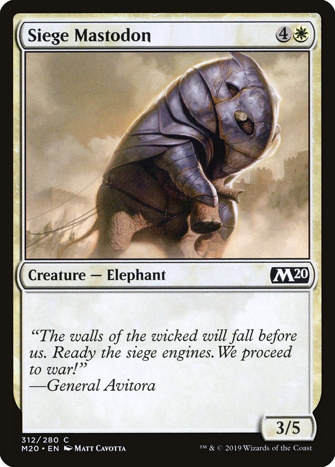 Siege Mastodon [Core Set 2020] | Gear Gaming Bentonville