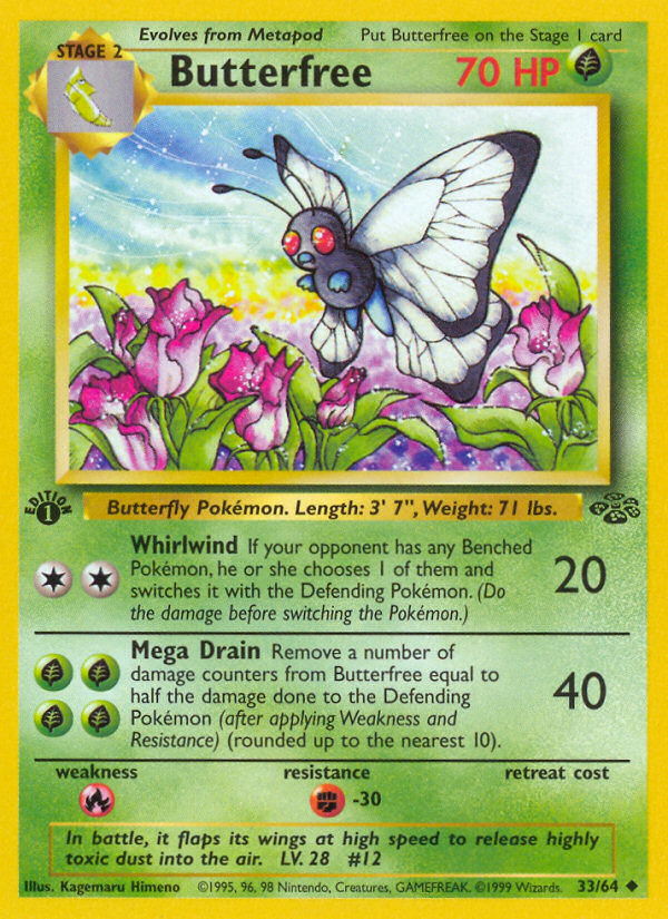 Butterfree (33/64) [Jungle 1st Edition] | Gear Gaming Bentonville