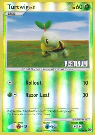 Turtwig (77/100) [Burger King Promos: 2009 Collection] | Gear Gaming Bentonville