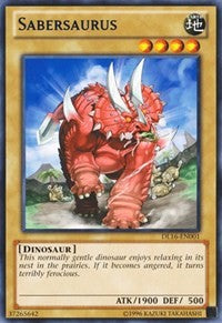 Sabersaurus (Blue) [Duelist League Promo] [DL16-EN001] | Gear Gaming Bentonville